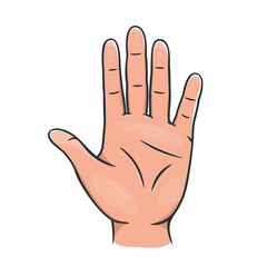 Hands palm icon