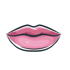 Lips or mouth icon.