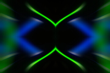 radial color pattern, closeup of photo