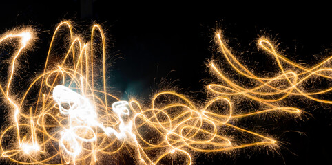 Sparkler Trails Background