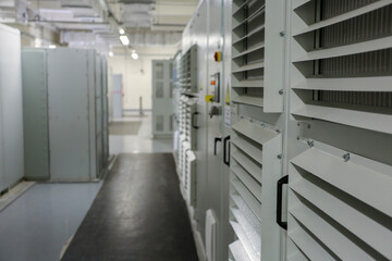 Diesel Generators and electrical switch rooms in the industry manufacturing unit