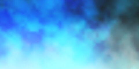 Dark BLUE vector layout with cloudscape. Abstract illustration with colorful gradient clouds. Colorful pattern for appdesign.