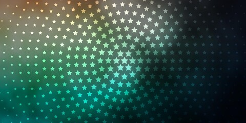 Dark Blue, Red vector layout with bright stars. Shining colorful illustration with small and big stars. Best design for your ad, poster, banner.