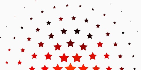 Light Orange vector pattern with abstract stars. Colorful illustration with abstract gradient stars. Pattern for websites, landing pages.