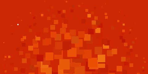 Light Orange vector pattern in square style. Abstract gradient illustration with rectangles. Best design for your ad, poster, banner.