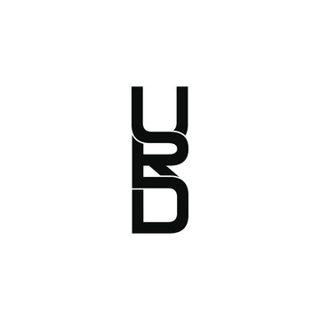 urd letter original monogram logo design