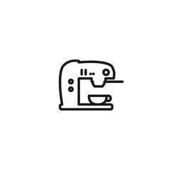coffee maker line icon. isolated vector element