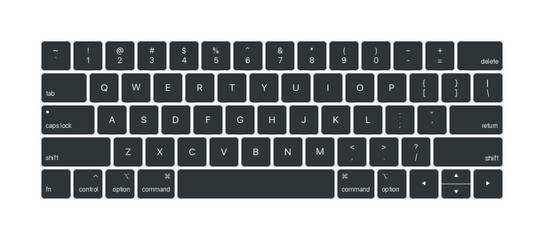 black and white keyboard