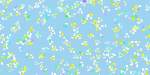 Light multicolor vector pattern with abstract shapes.