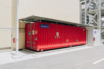 Diesel Generators and electrical switch rooms in the industry manufacturing unit