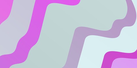 Light Pink, Blue vector background with bent lines. Abstract illustration with gradient bows. Pattern for websites, landing pages.