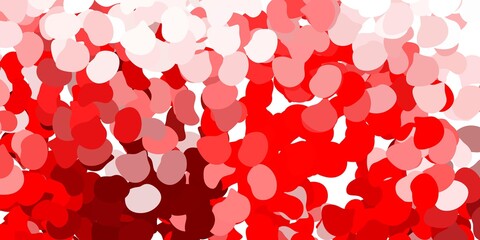 Light red vector pattern with abstract shapes.