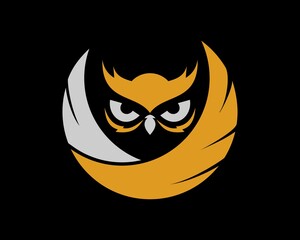 Circle wing with owl head