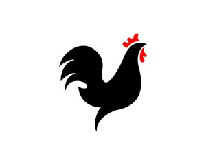 Simple abstract rooster