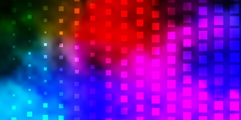 Dark Multicolor vector backdrop with rectangles. Abstract gradient illustration with rectangles. Pattern for busines booklets, leaflets