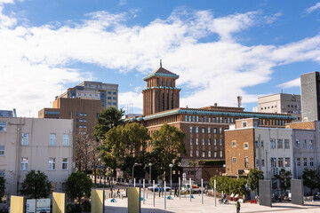Fototapeta na wymiar 横浜、歴史的建造物のある風景・日本