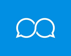 Infinity with bubble chat