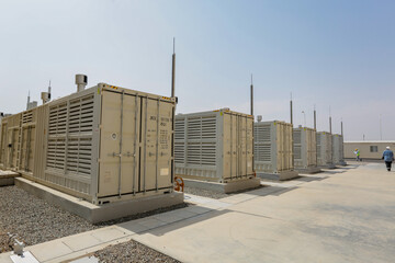 Diesel Generators and electrical switch rooms in the industry manufacturing unit