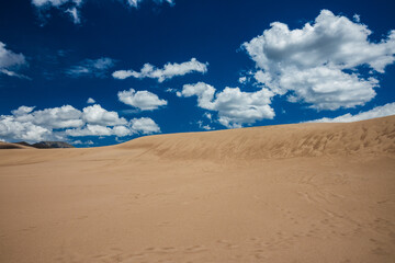 sand dunes and blue sky