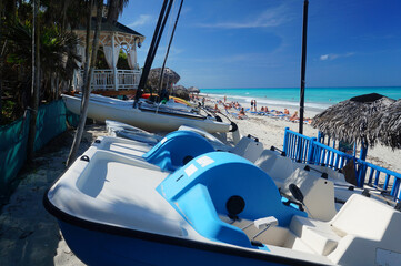 Fototapeta premium Varadero beach on a sunny warm afternoon.