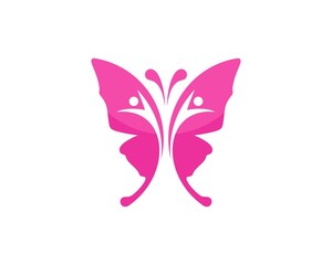 Beautiful butterfly with healthy people inside