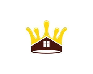 Chocolate house with crown splash