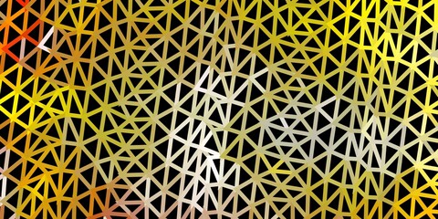 Light orange vector abstract triangle background.