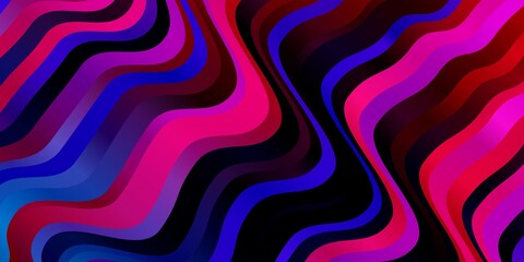 Obraz premium Light Blue, Red vector template with lines. Bright illustration with gradient circular arcs. Pattern for ads, commercials.