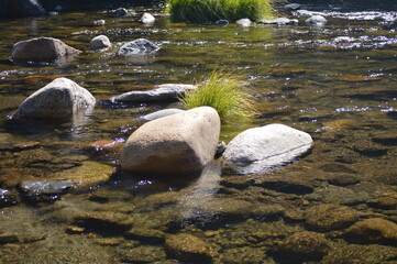 Naklejka na ściany i meble rocks in the stream
