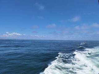 water splash, boat trail, sailing trail, water wave