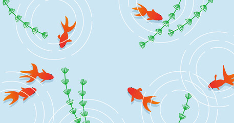 金魚のイラスト