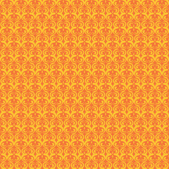 Modern background pattern. Orange yellow seamless pattern. The texture of the wallpaper. Vector background image