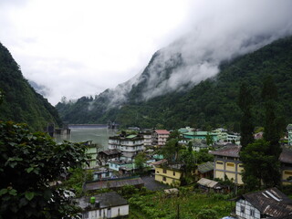 Fototapeta na wymiar Vue de Mangan, Sikkim, Inde