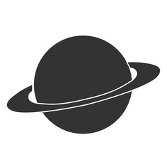 saturn icon on white background. flat style. planet icon for your web site design, logo, app, UI. planet symbol.