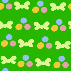 Vector candy and bubblegum seamless pattern design. Perfect for decorative projects and fabrics.