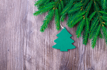 Christmas and new year composition.