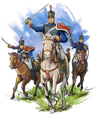ナポレオン時代の騎馬軍団-白馬の指揮官