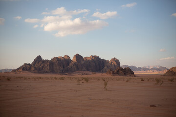 Fototapeta na wymiar Wadi rum Landscape