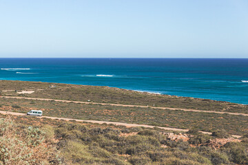 Travel with motorhome in Australia. Cape Range National Park, Western Australia.