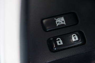 Fototapeta premium close up of a control in car 