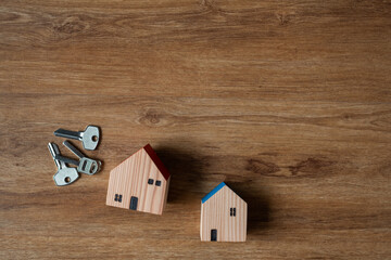 Obraz na płótnie Canvas miniature house model on ground 