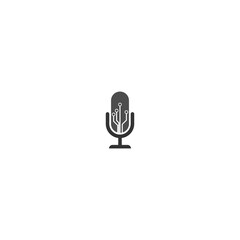 Podcast logo icon vector template