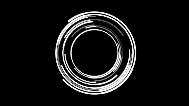circle tech interfaces background,news headline business intro screensaver