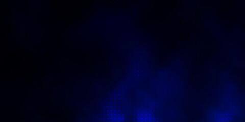 Dark BLUE vector background with bubbles. Abstract colorful disks on simple gradient background. Design for posters, banners.