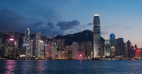 Fototapeta premium Hong Kong night