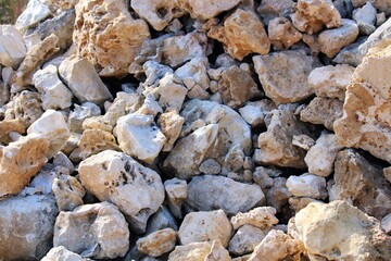 Limestone rock pile, Limestone Coast, South Australia