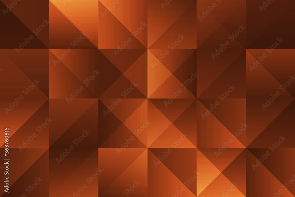 Poster abstract background overlap with concept square diagonal orange color