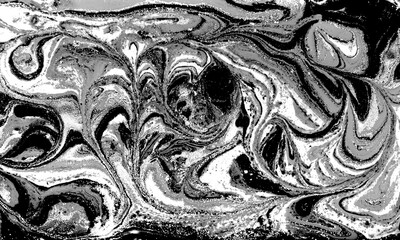 Monochrome abstract pattern. Marble imitation background.