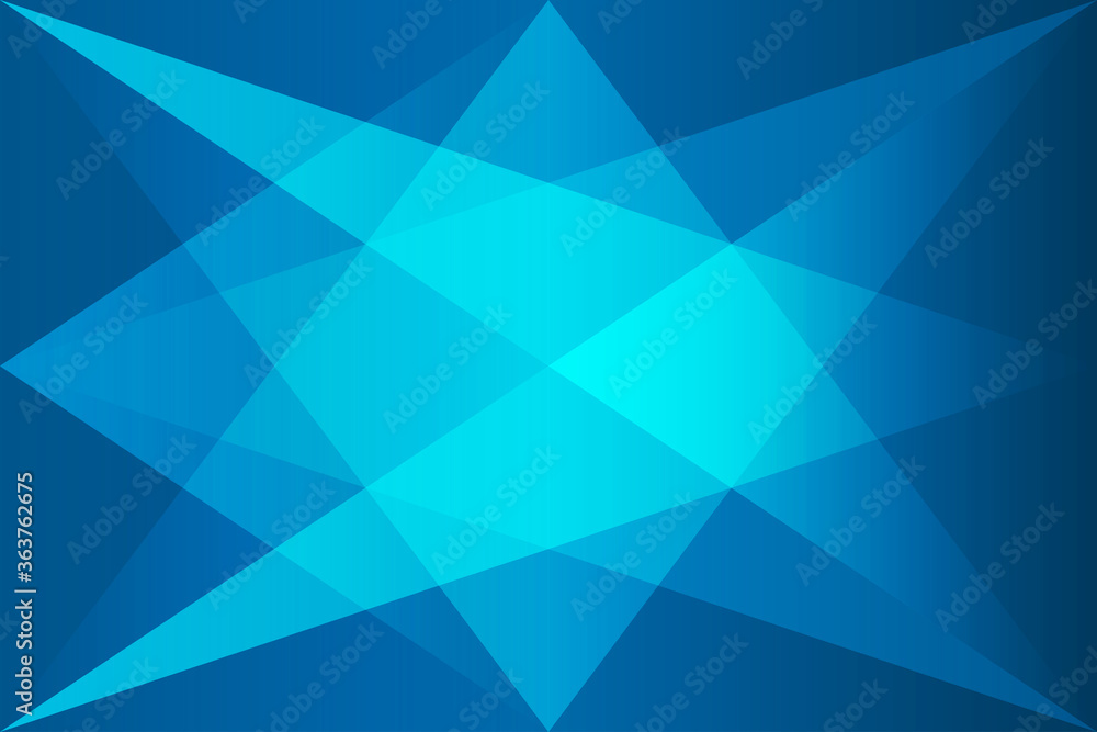 Poster abstract background overlap with concept unique blue color