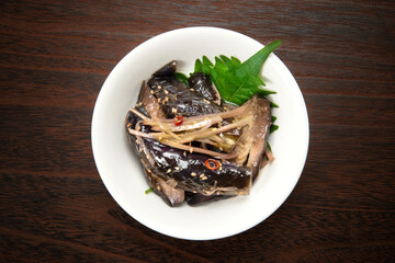 家庭料理、茄子の煮浸し
